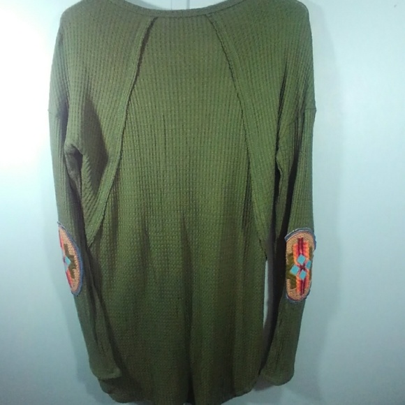 Medium? Soft Long Green Thermal Top,Dress - Picture 1 of 4